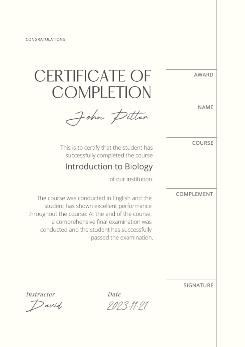 Education Certificate Display Minimal(cc web)