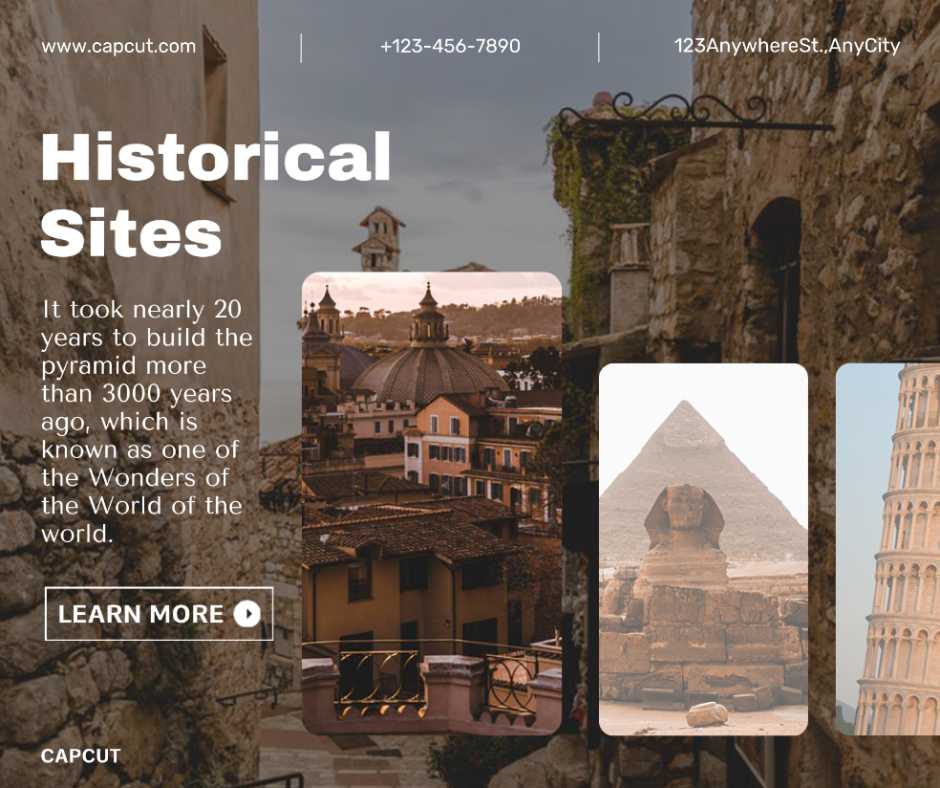 Travel HistoricalSites Einführung Vintage-Stil