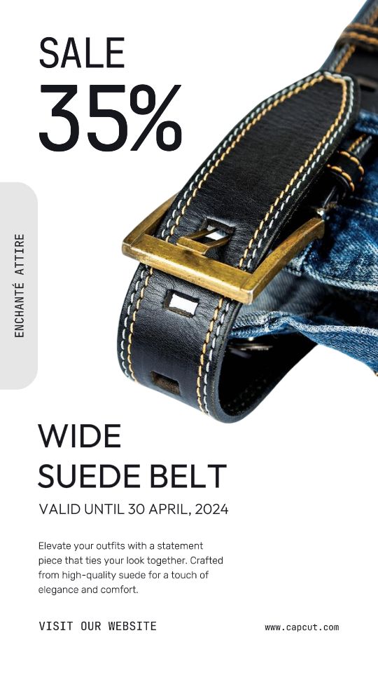 Clothing and Shoes Marketing Poster Men Fashion Sale Instagram Story Minimalist Style