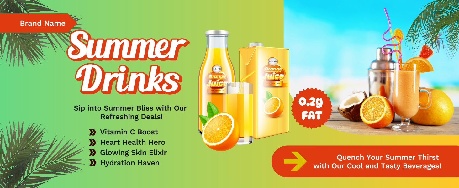 Halaman Detail Minuman Musim Panas C-Commerce