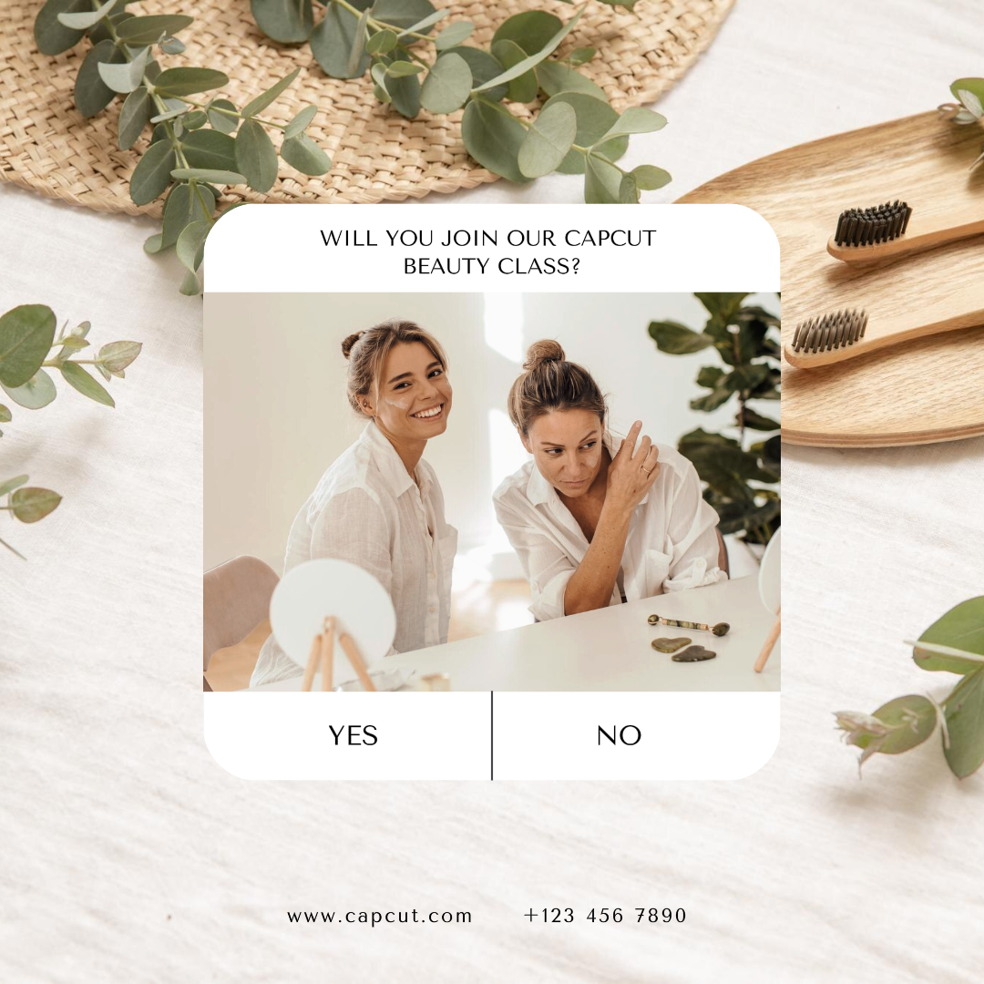 Événement de classe de soins de beauté Instagram Post Contenu créatif Conception de collage minimaliste