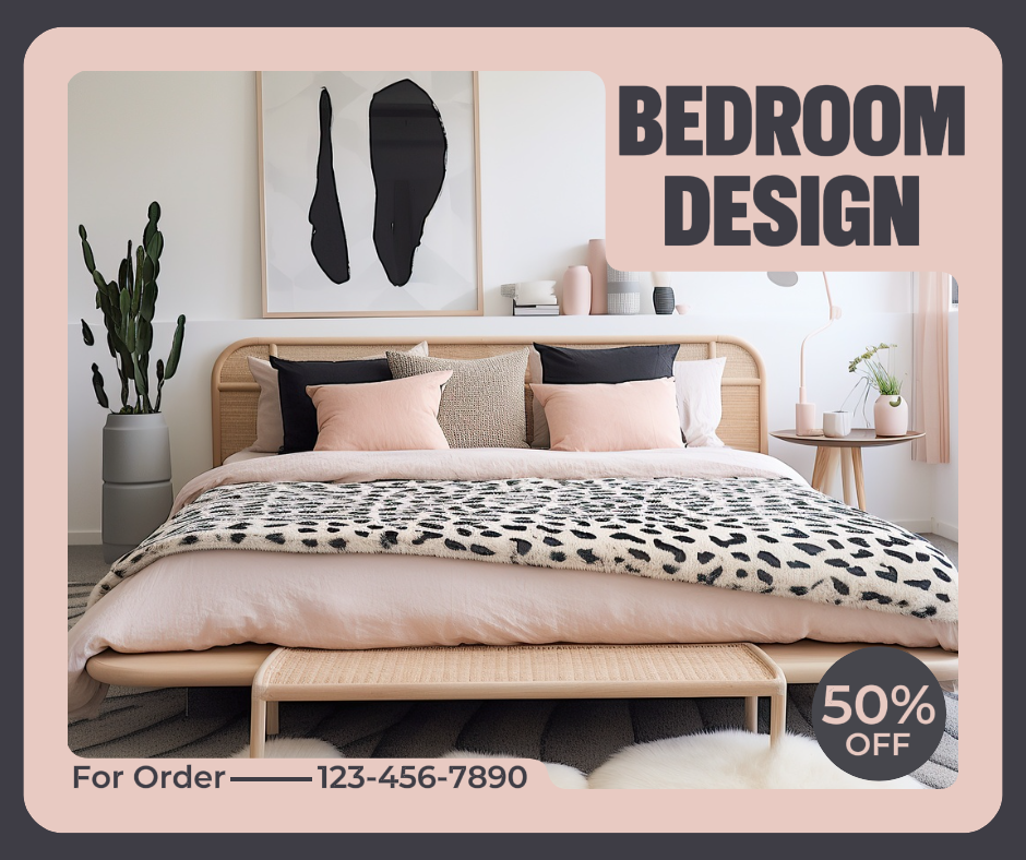 Descuento en el diseño del dormitorio del hogar Facebook