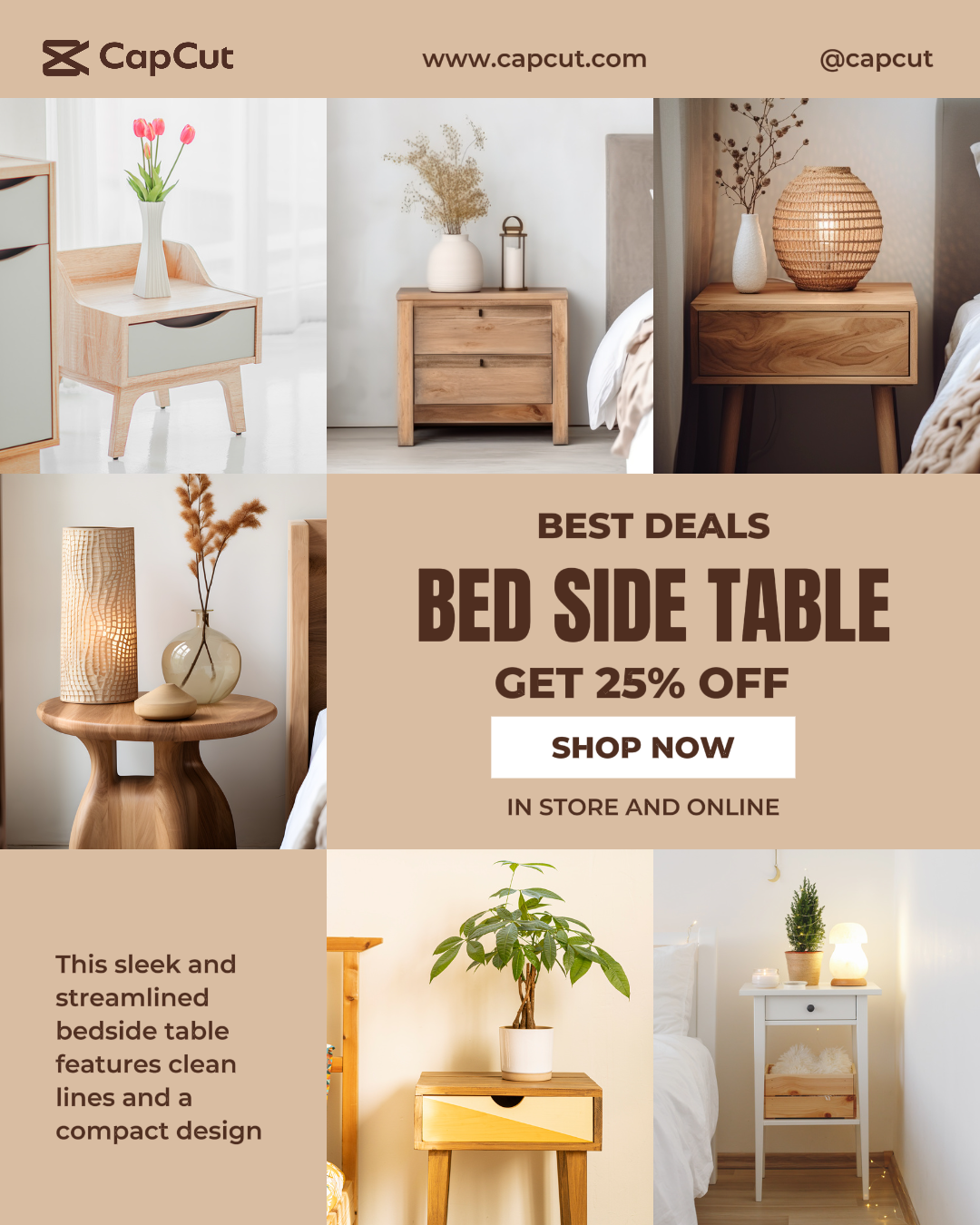 Bed Side Table Promotion Instagram Portrait