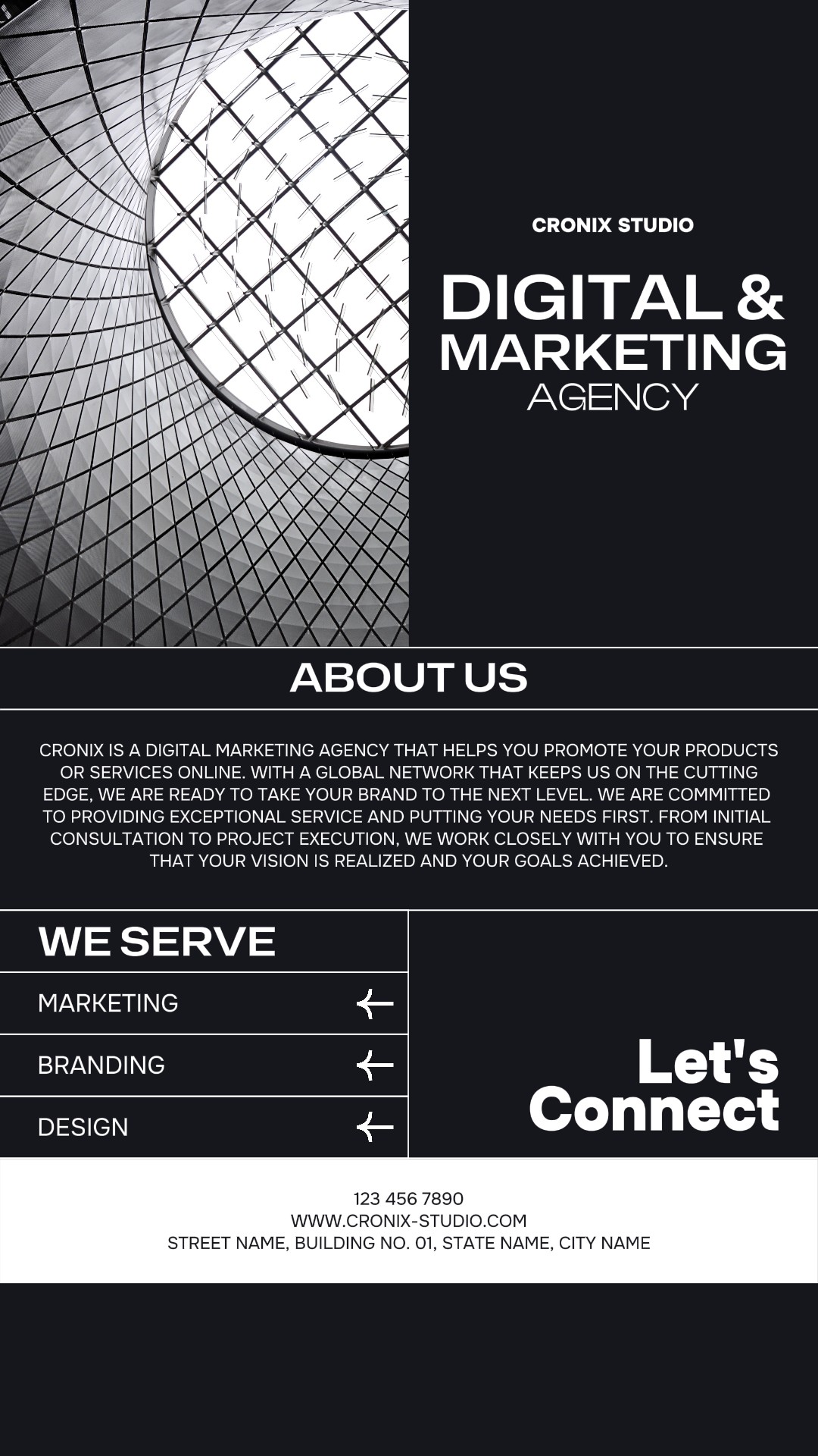 Publicación De Historia De Instagram De Marketing Digital Moderno