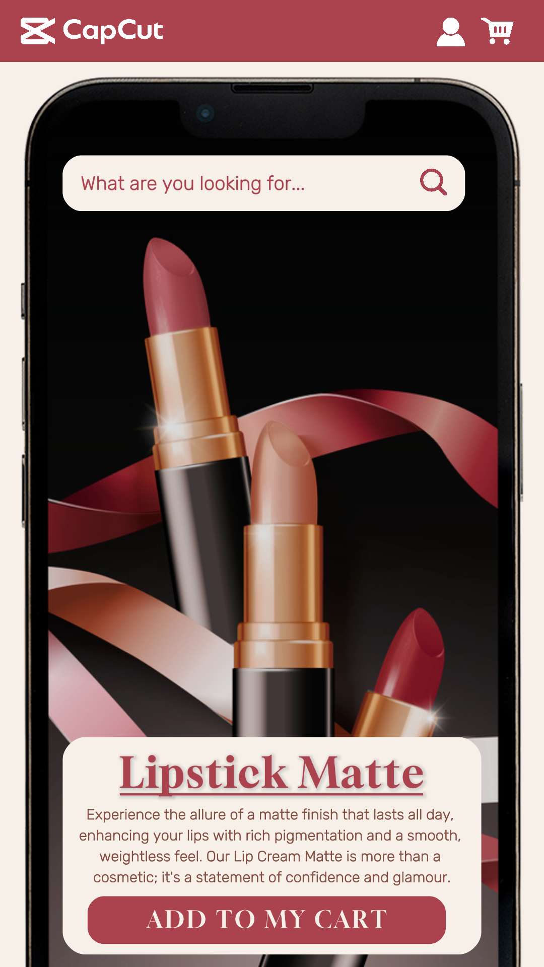 Schönheit und persönliche Rose Lippenstift Produktpräsentation