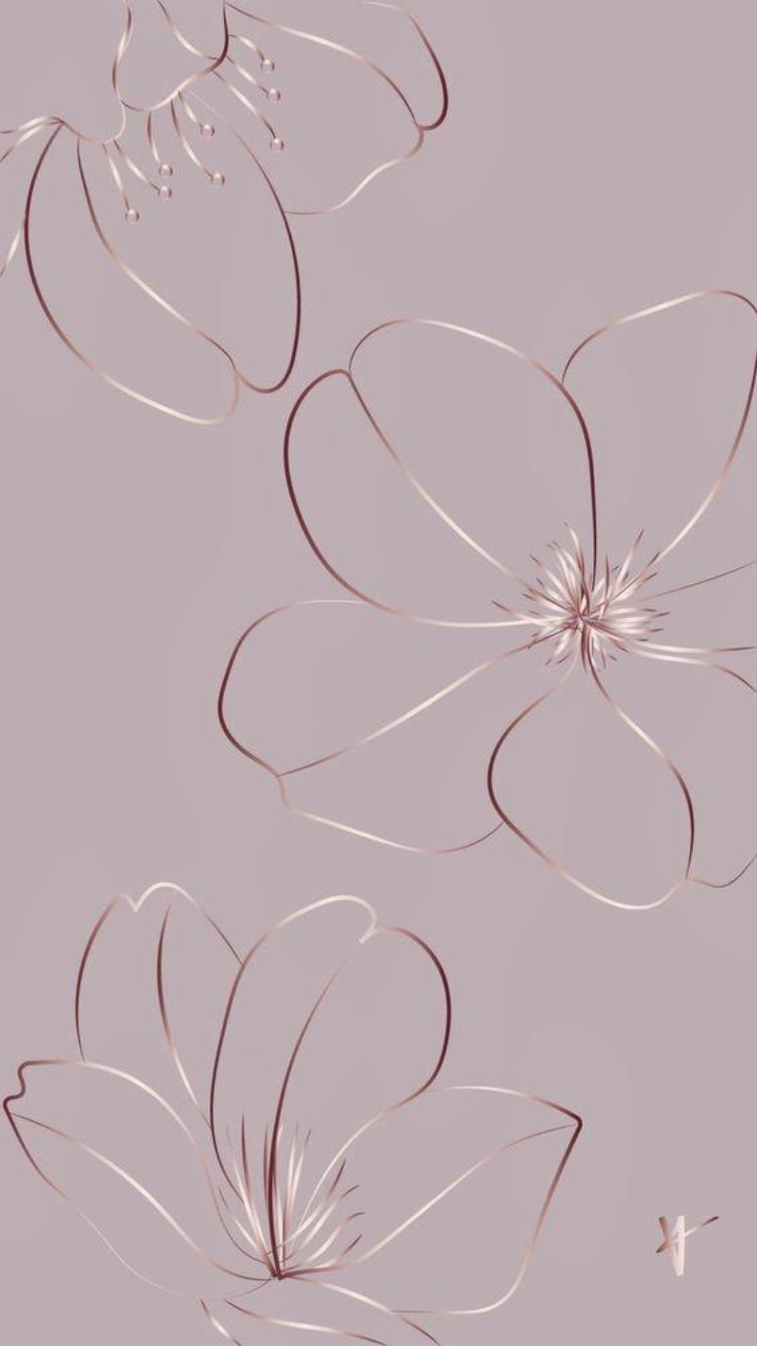 Papel de parede Criativo Poster Flores