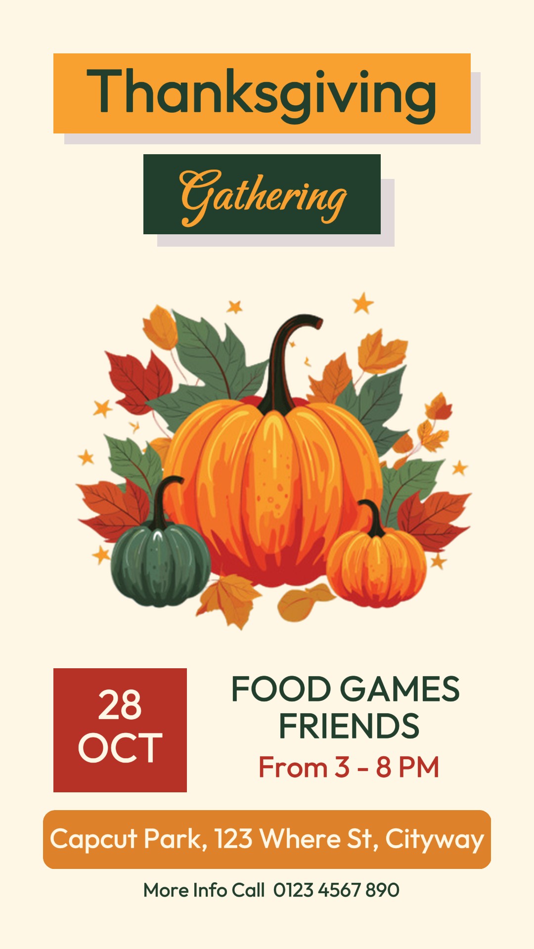 Cerita Insta Undangan Berkumpul Thanksgiving