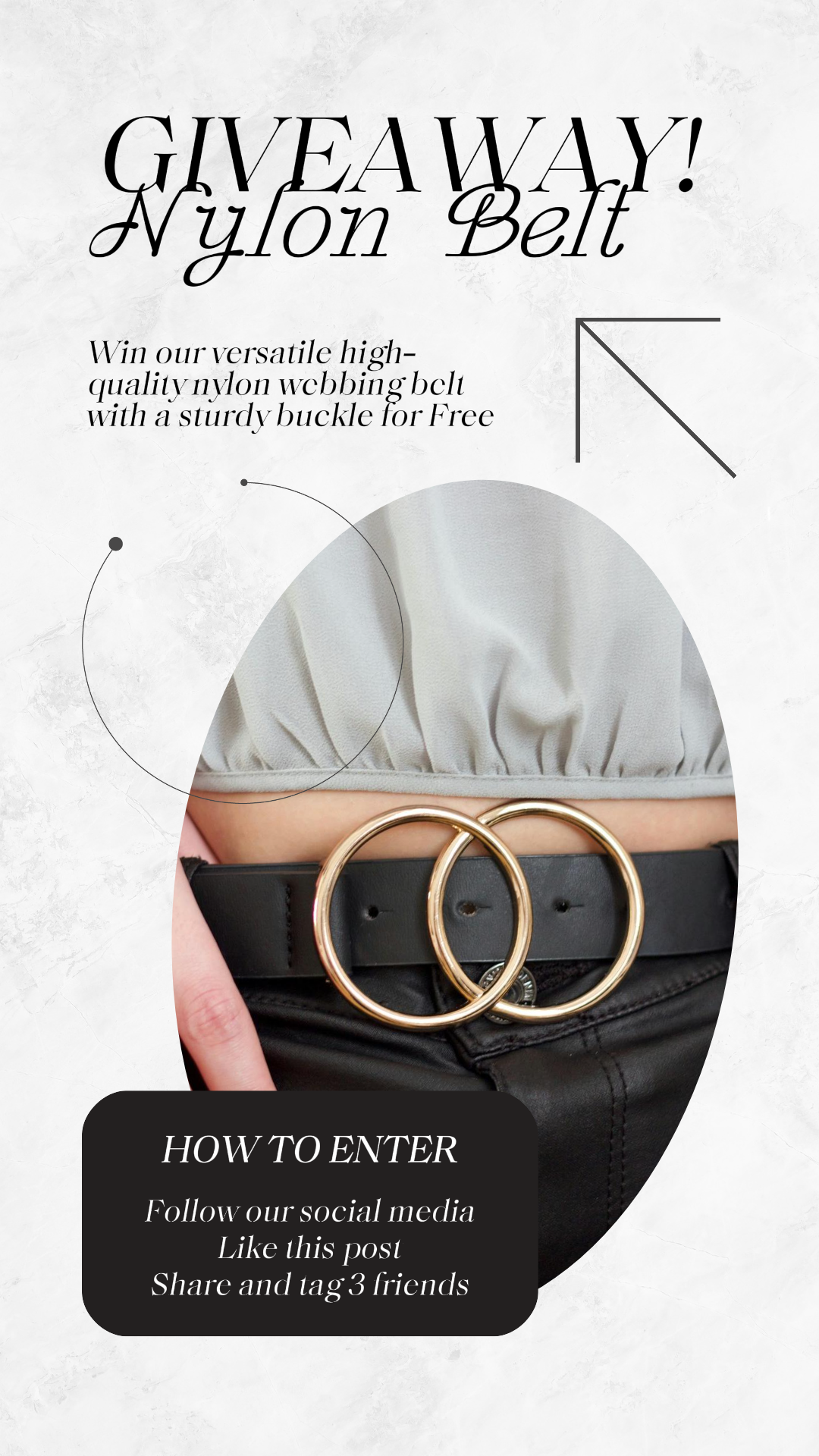 Pôster de Marketing de Roupas e Calçados Moda Dê Estilo Minimalista História do Instagram