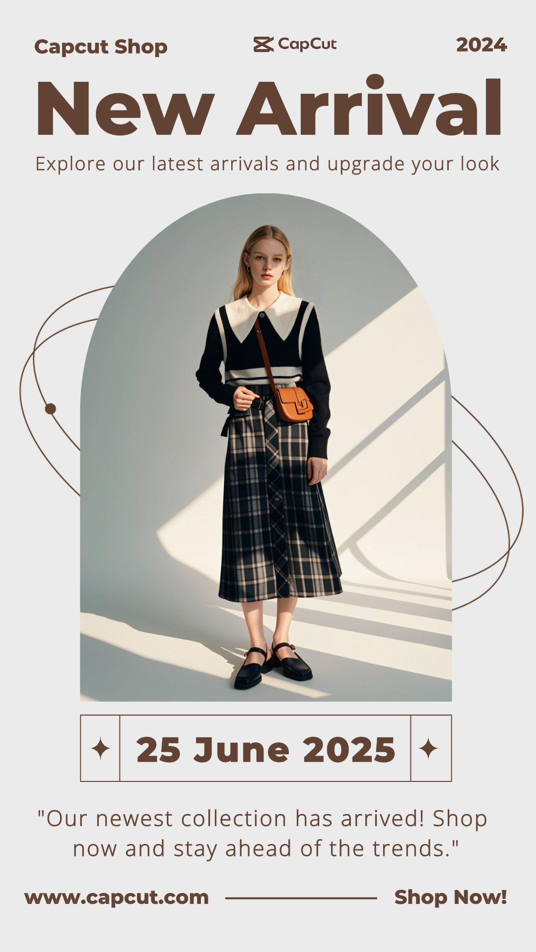 이미지 템플릿 의류 및 신발 인스타그램 스토리 신규 도착 