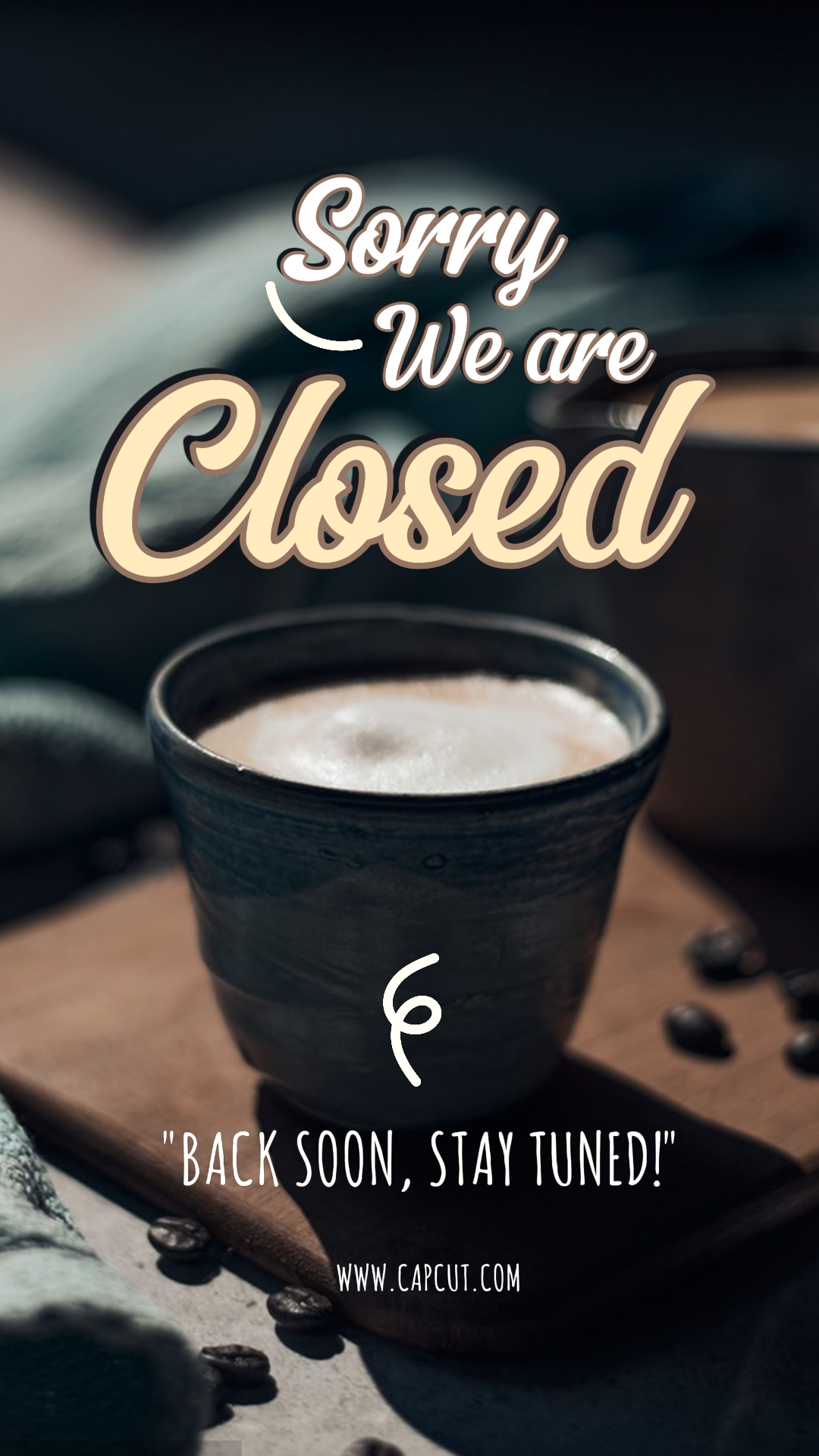 Cartel creativo de negocios y oficina tiktok estamos abiertos blanco