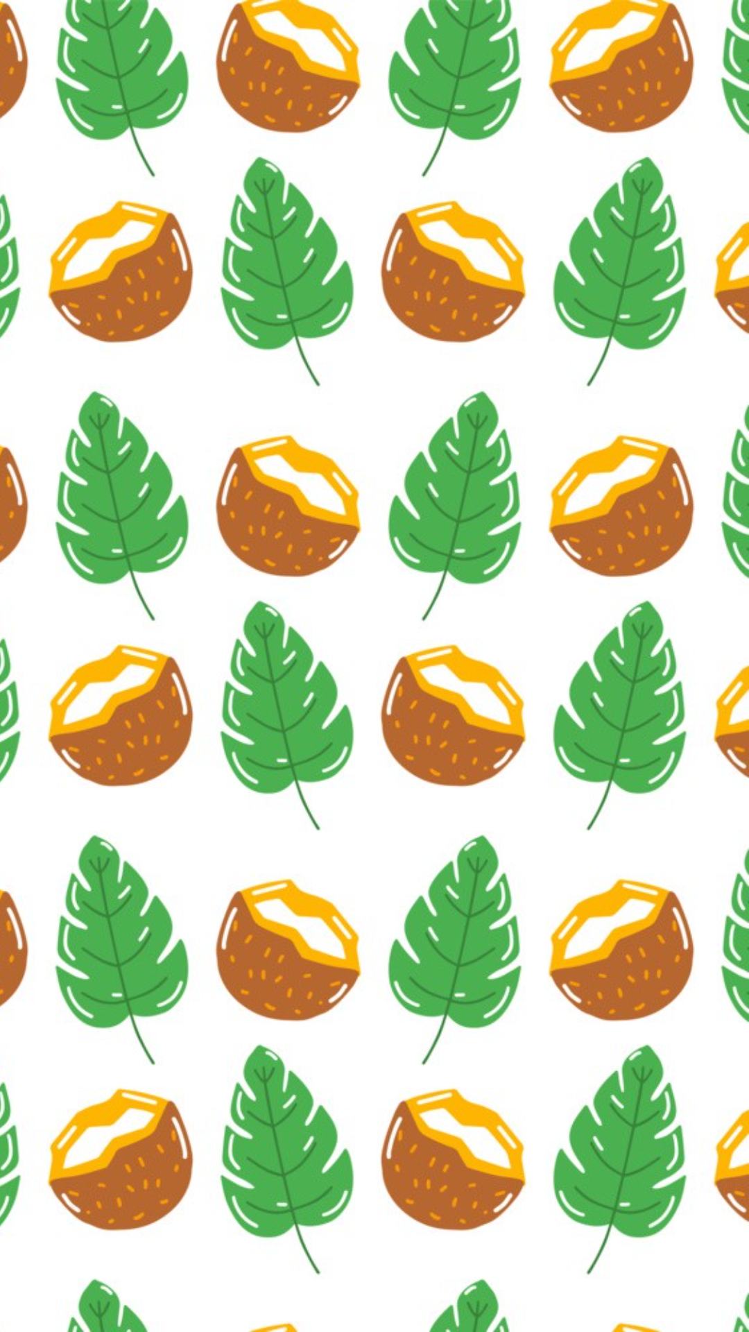 Tapete kreatives Poster Kokosnuss Illustration