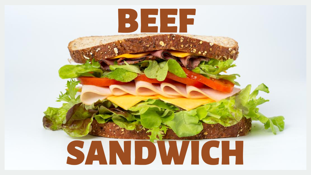 Youtube Thumbnail Vlog Food Beef Sandwich