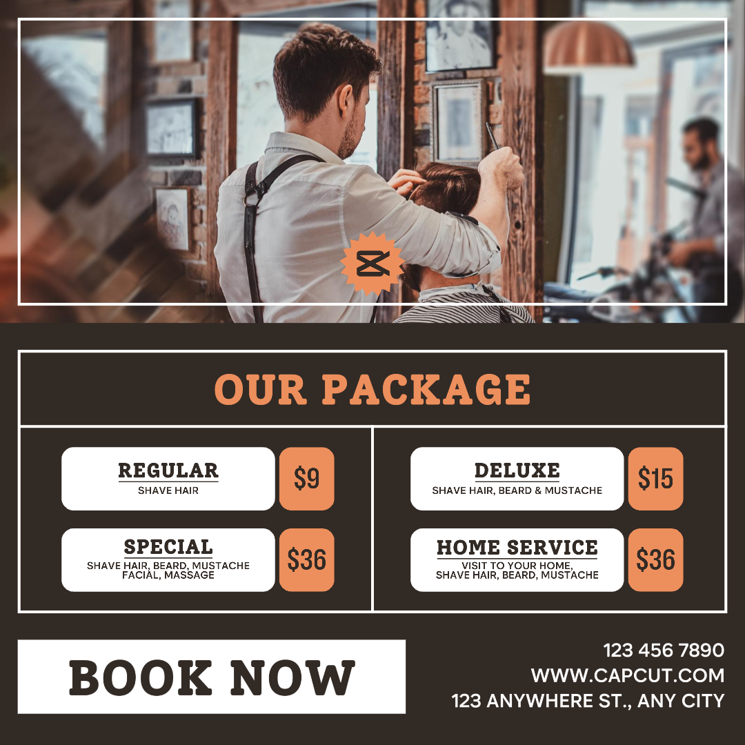 Barbershop Service Package Instagram Post