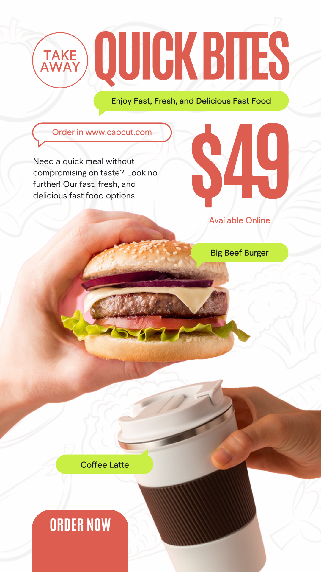 Foods & Beverage Marketing Poster Promotion Product