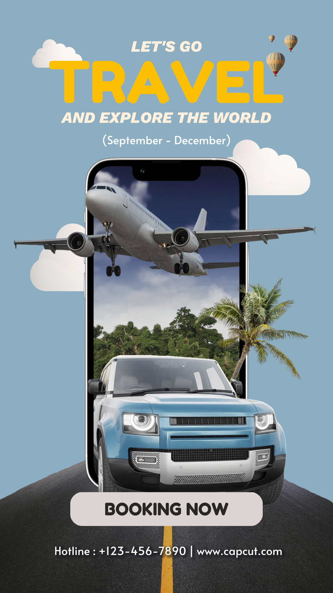 Travel Creative Poster Instagram Story Simple Collage