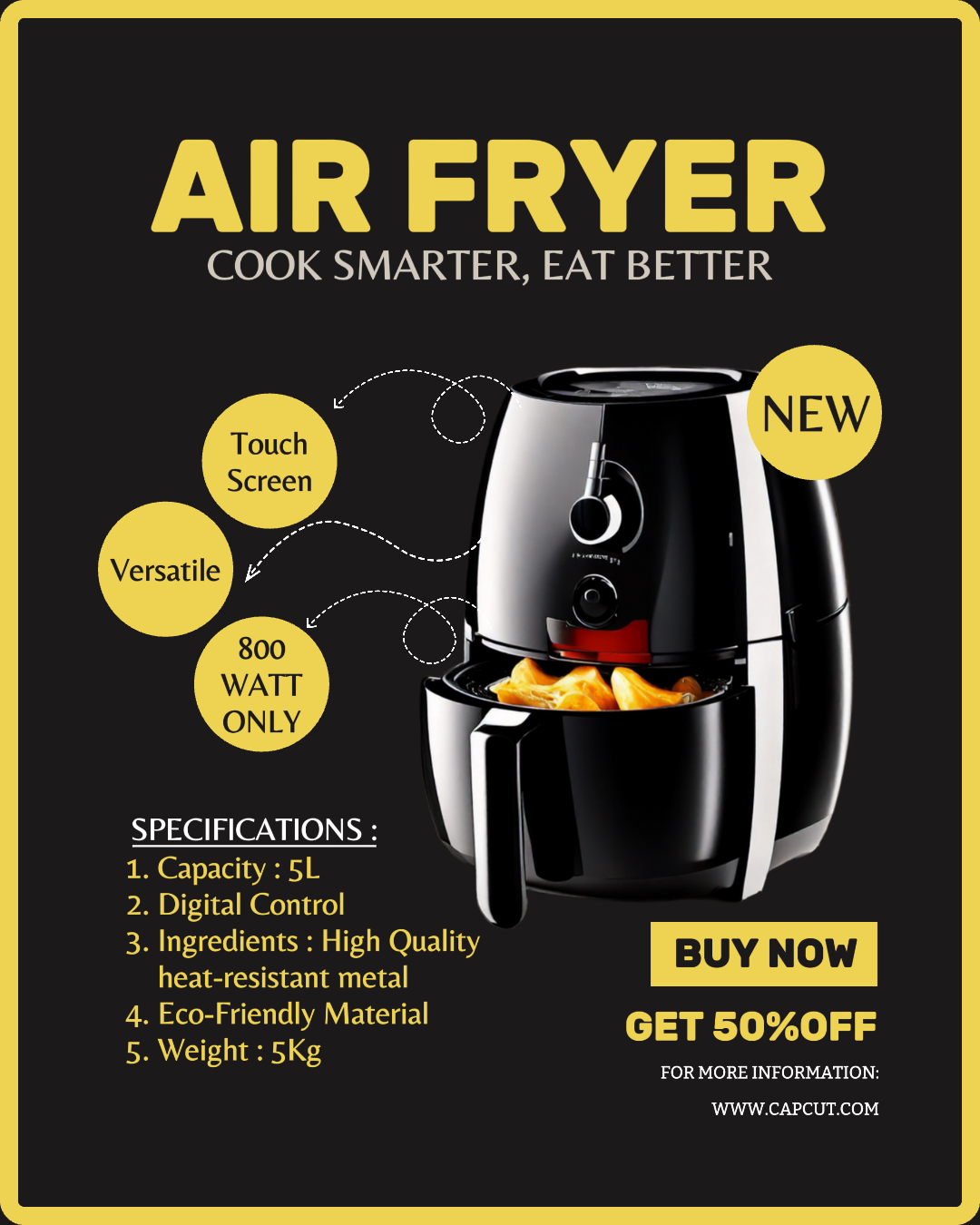 Electronic Air Fryer SALE Promotion