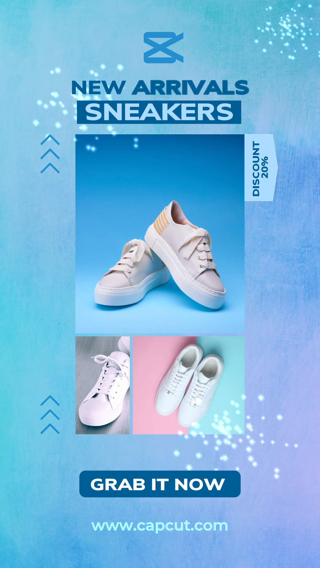 Promotion de chaussures élégantes et sportives Style de collage Instagram Story