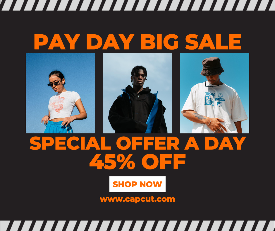 Ausverkauf von Kleidung und Schuhen am Tag