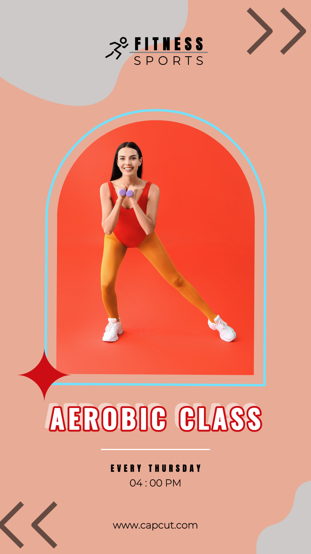 운동 및 피트니스 크리에이티브 포스터 인스타 스토리