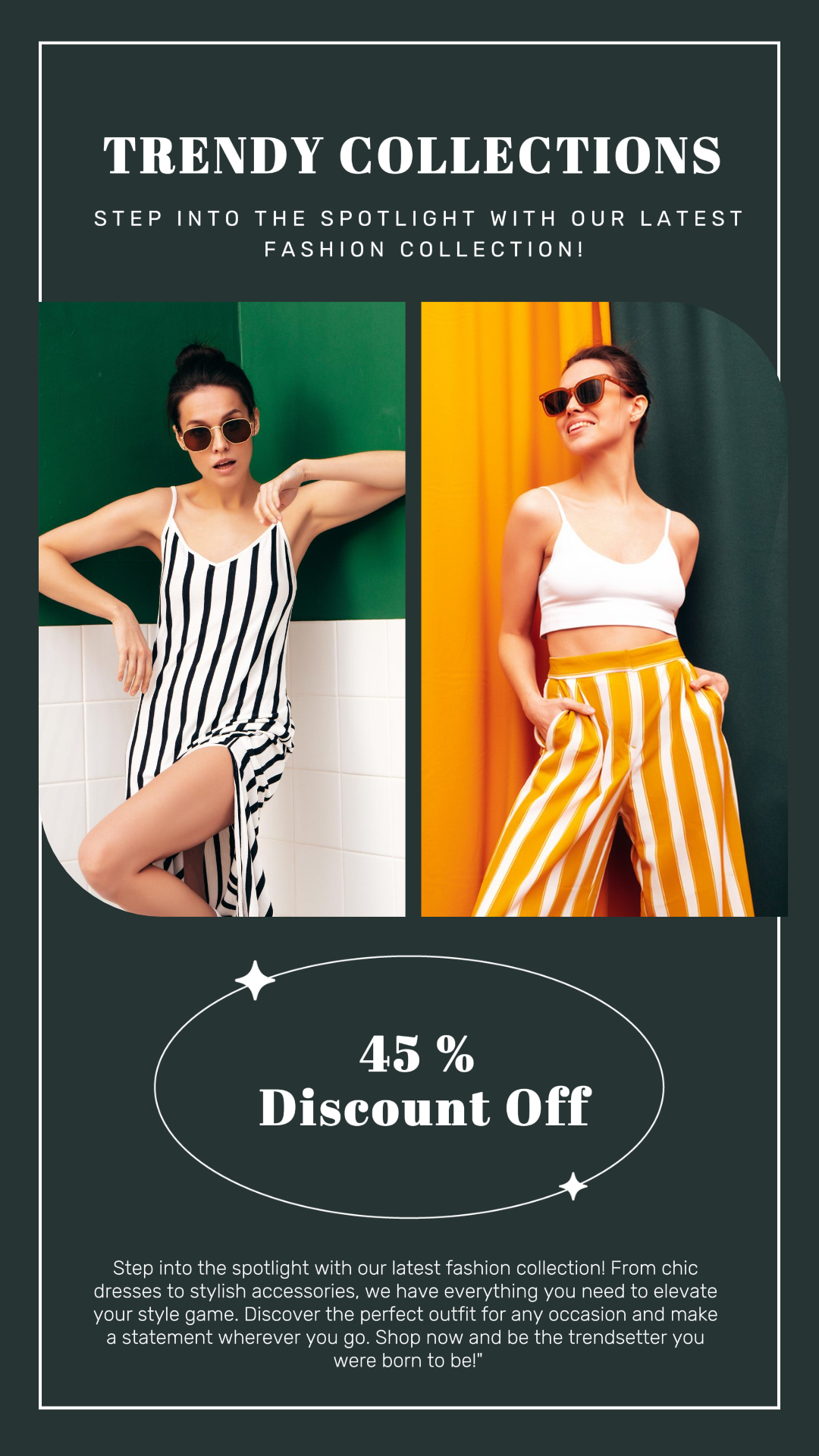 minimalist collage marketing poster instagram clothing fashion