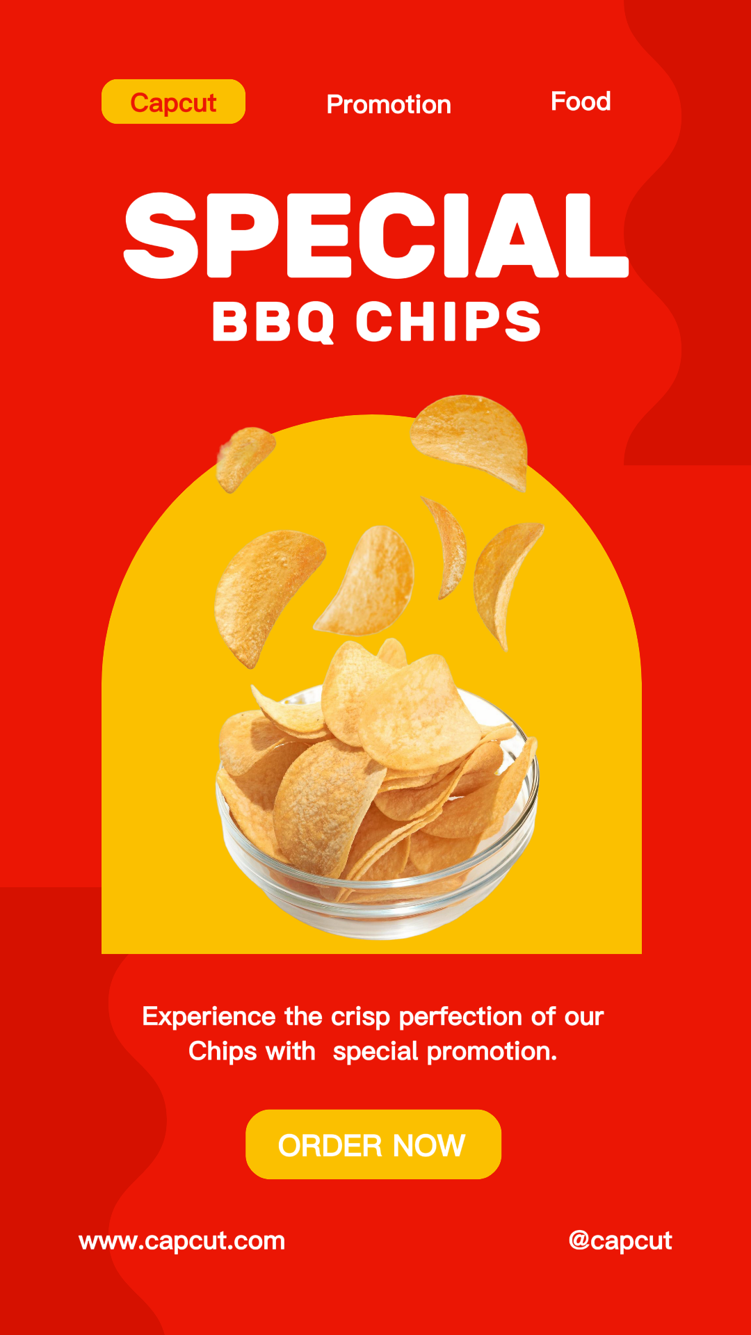 Promoción especial de productos de bocadillos Publicación moderna de Tiktok