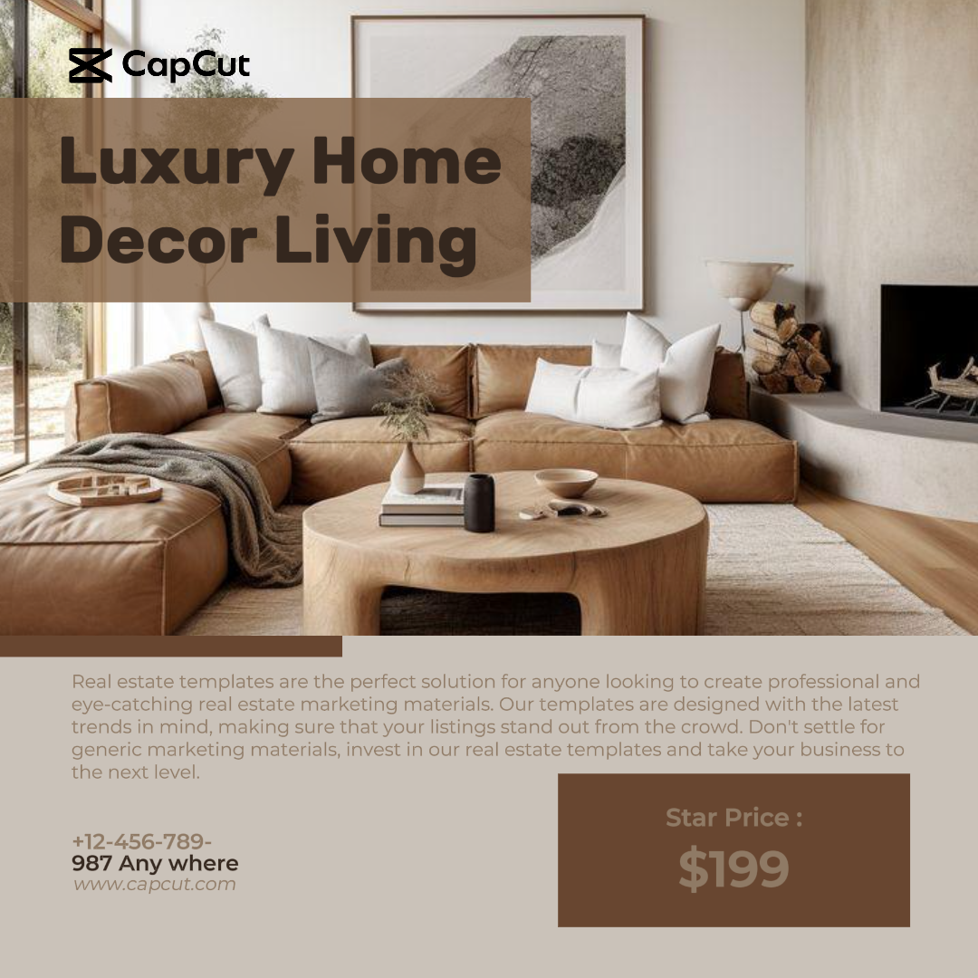 Minimalist Collage - Luxury Decor living- Post Instagram