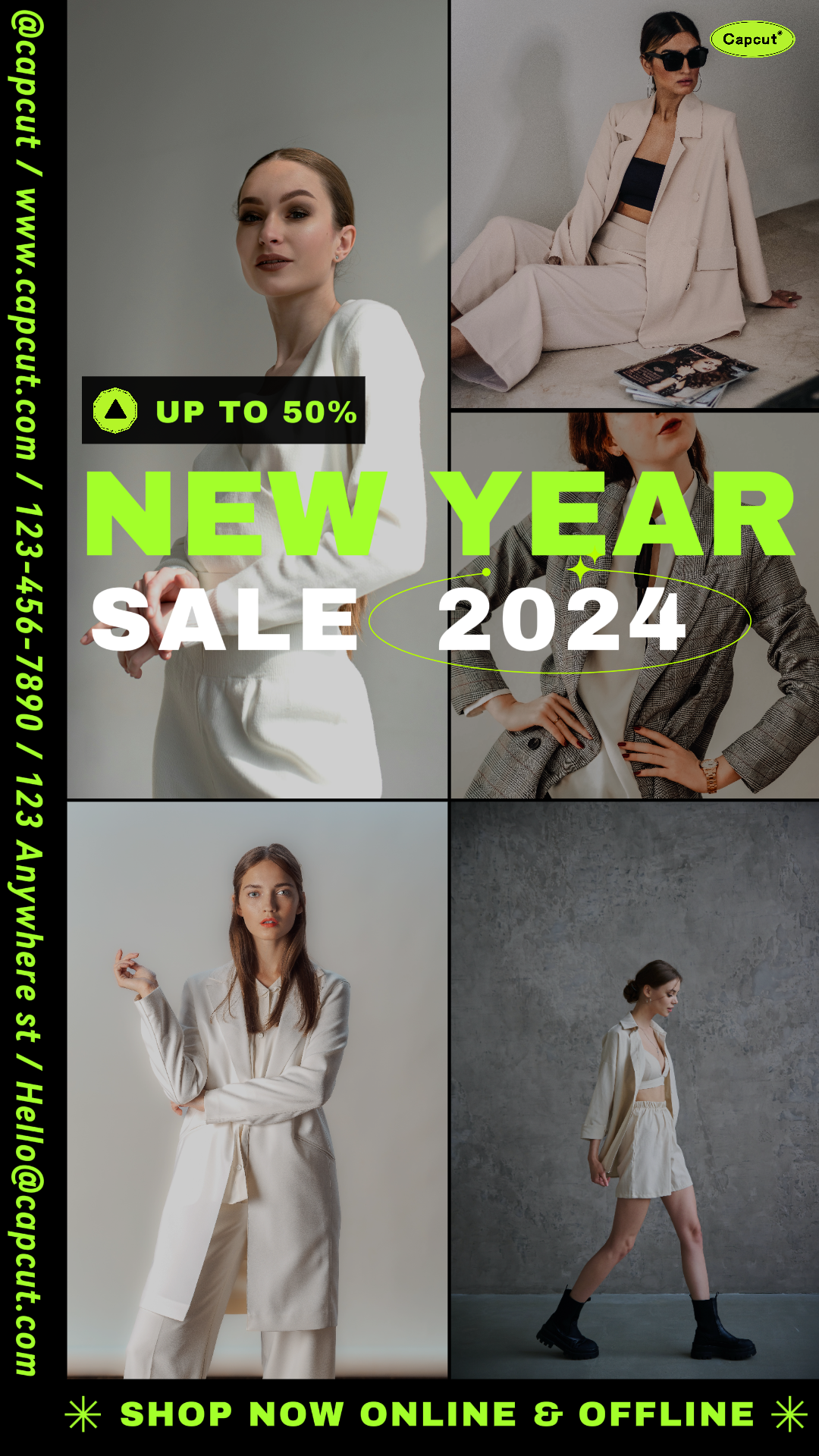 Fashion New Year Sale Display Instagram Stories 