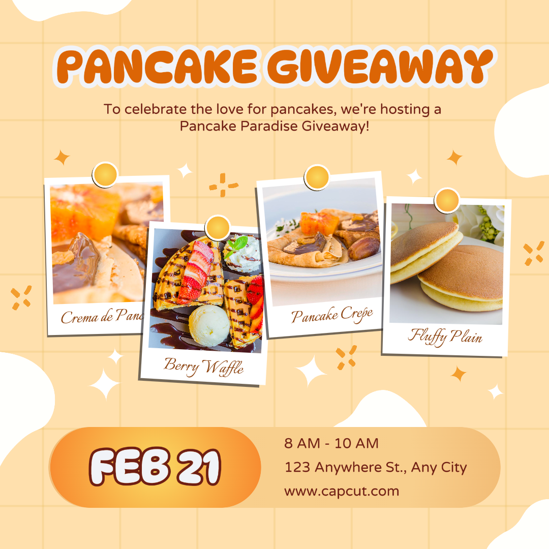 Pancake Day Nonmarketing Giveaway Promotion Instagram Post