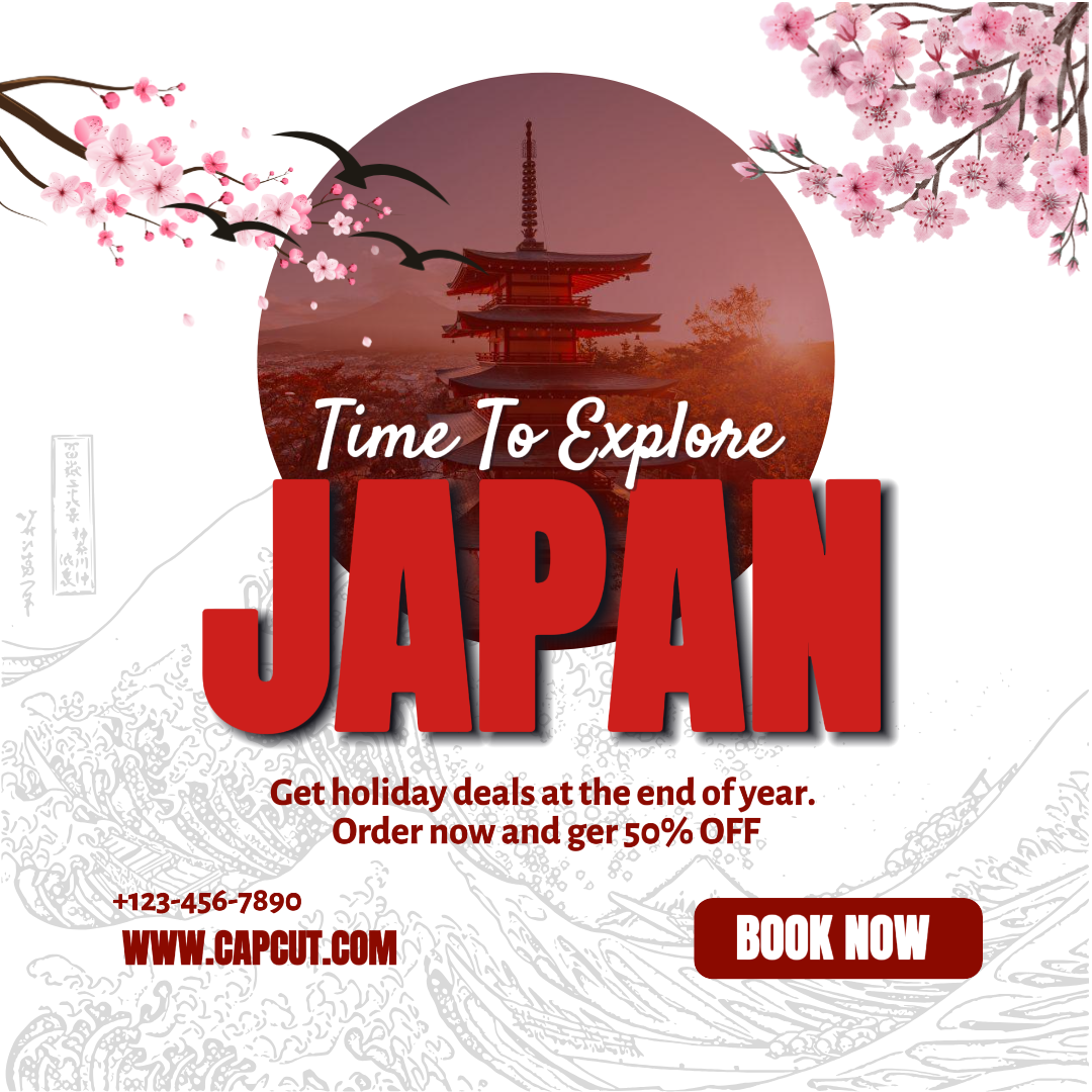 Japan Travel Creative Poster Instagram Post