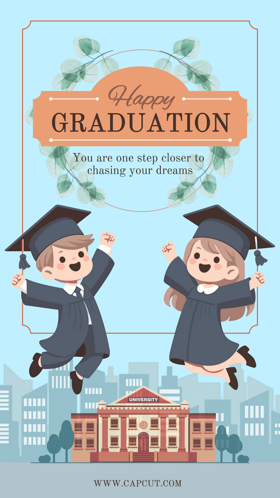 Affiche créative de la saison des diplômes TikTok