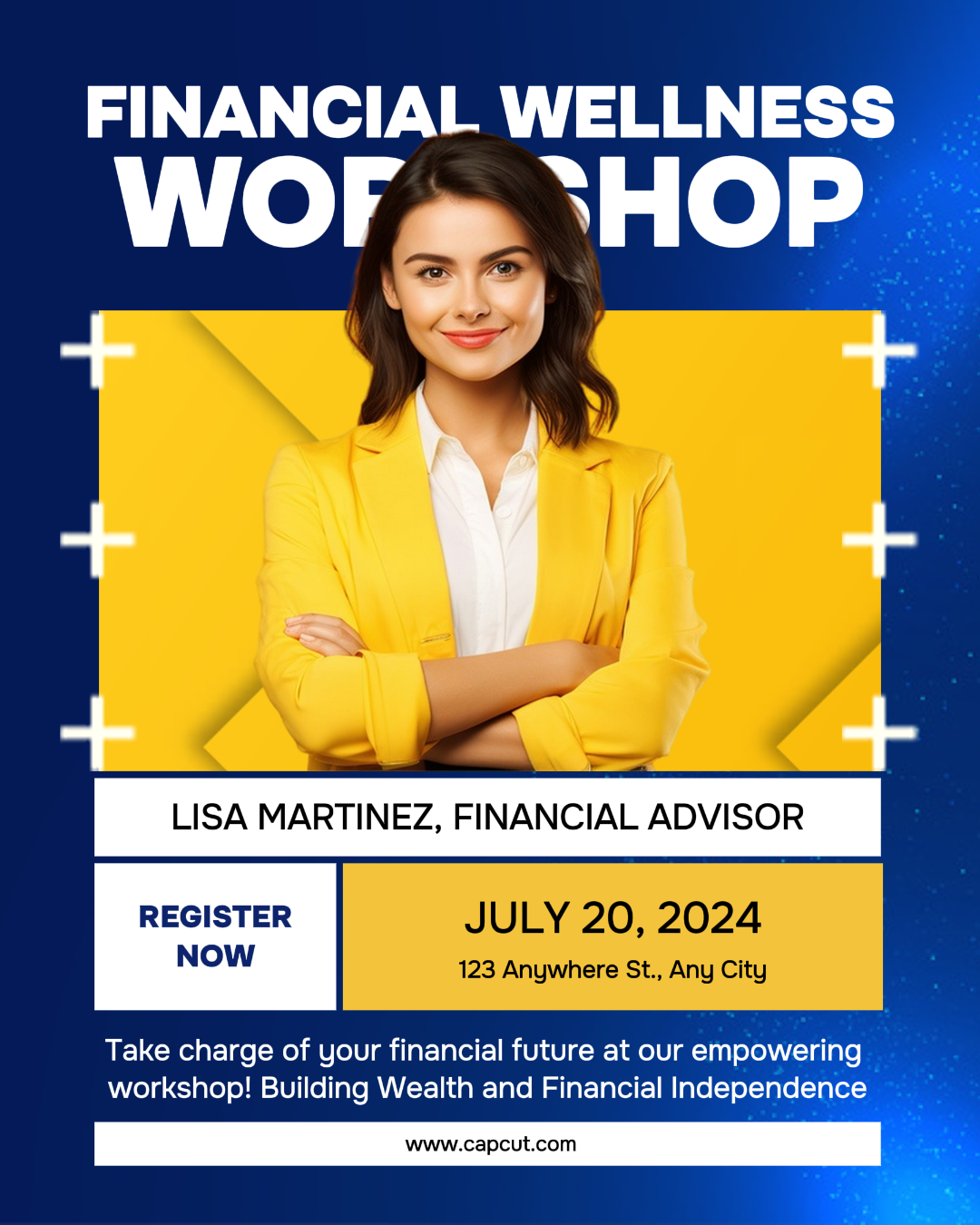 Taller de Educación Promoción de Bienestar Financiero Retrato de Instagram