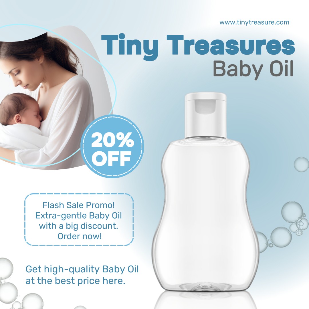 Baby Care , Baby Oil  promotion feed instagram 