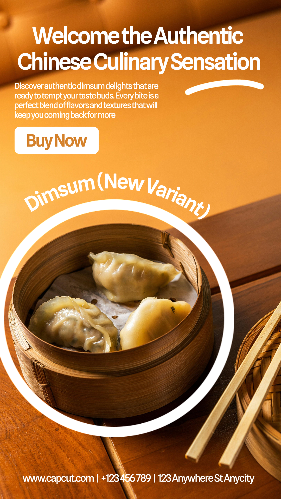 Asia food Marketing Poster Instagram Story Minimalist Design