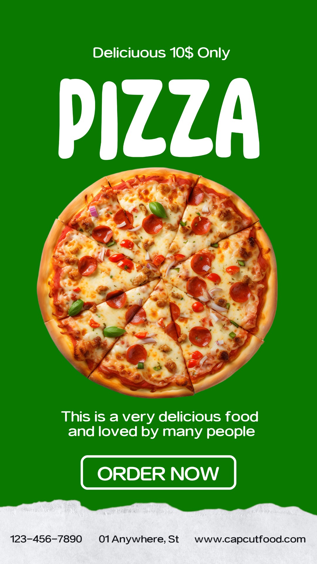 Historia de Instagram de Promoción de Pizza