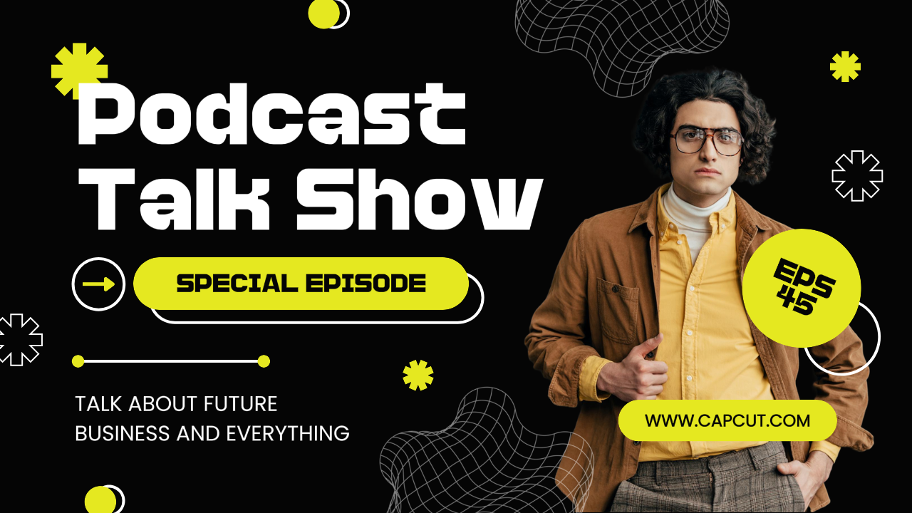 Black Green Podcast Talk Show Youtube Thumbnail