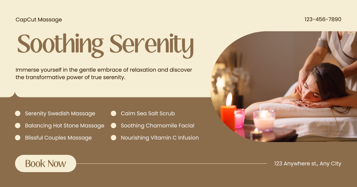 Massage & Spa Promotion Discount Facebook App Ad