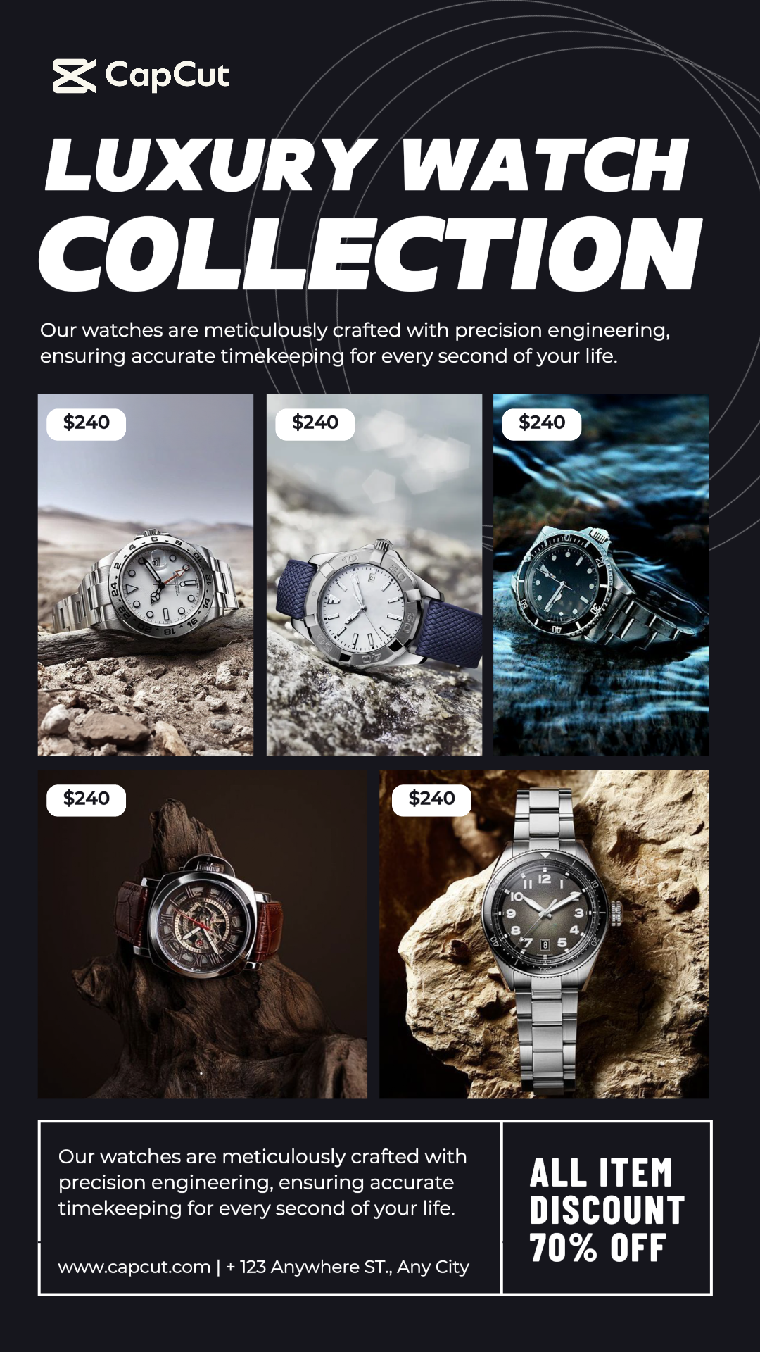 Luxusuhrenkollektion instagram story