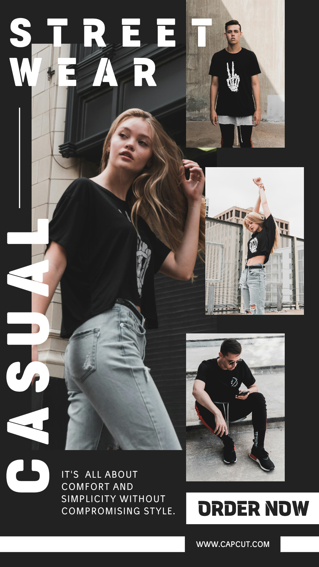 Promoción De Ropa De Calle De Collage Minimalista Tik Tok 