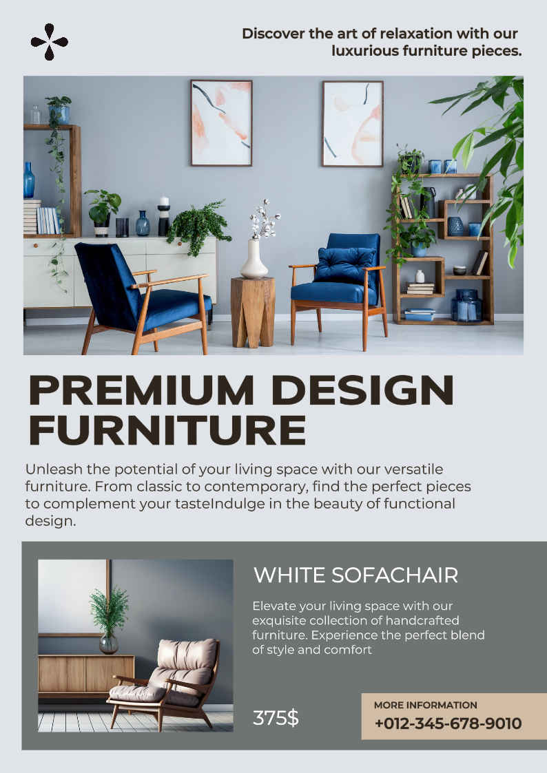 Home Furniture Product Display Flyer