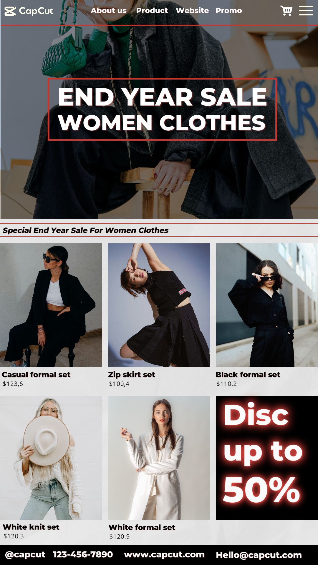 Fashion End Year Sale Women Clothes Display Instagram Stories 