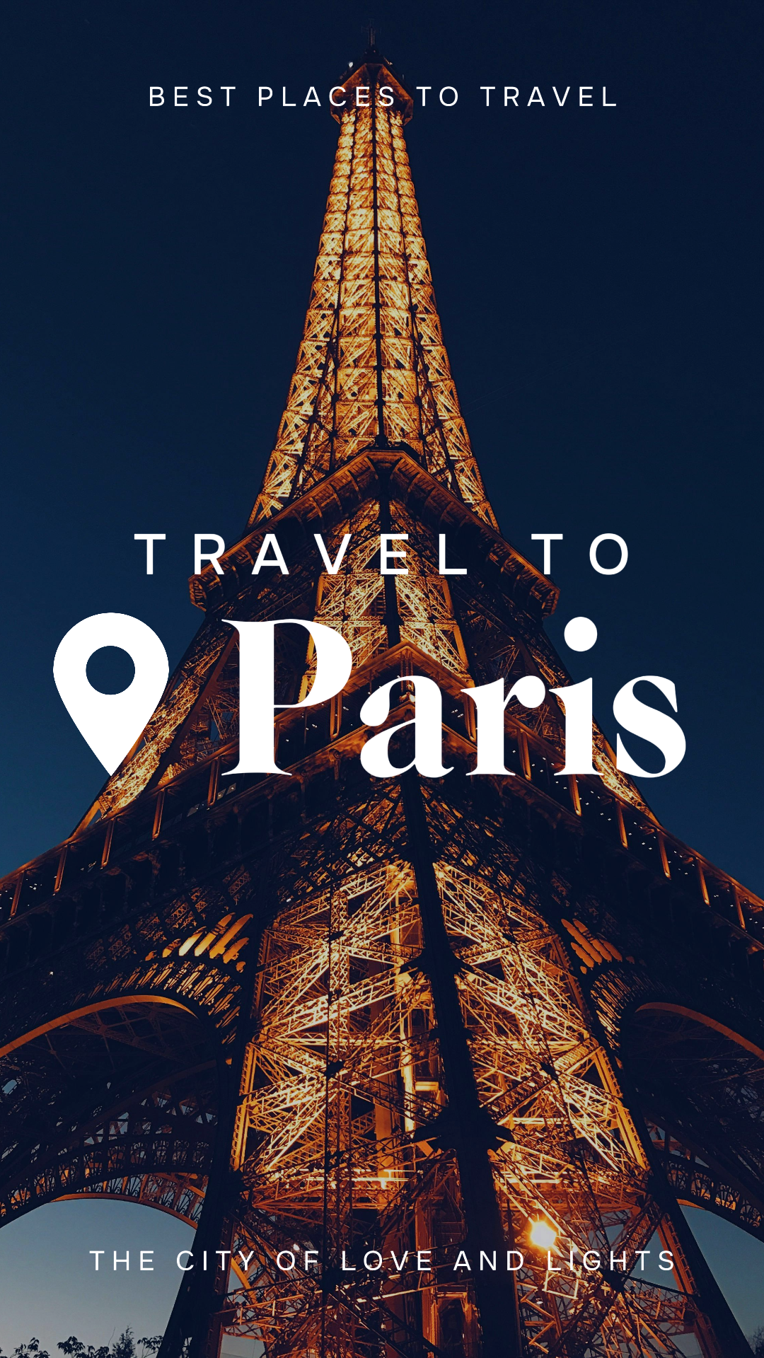 Travel Creative Poster TikTok Travel to Paris