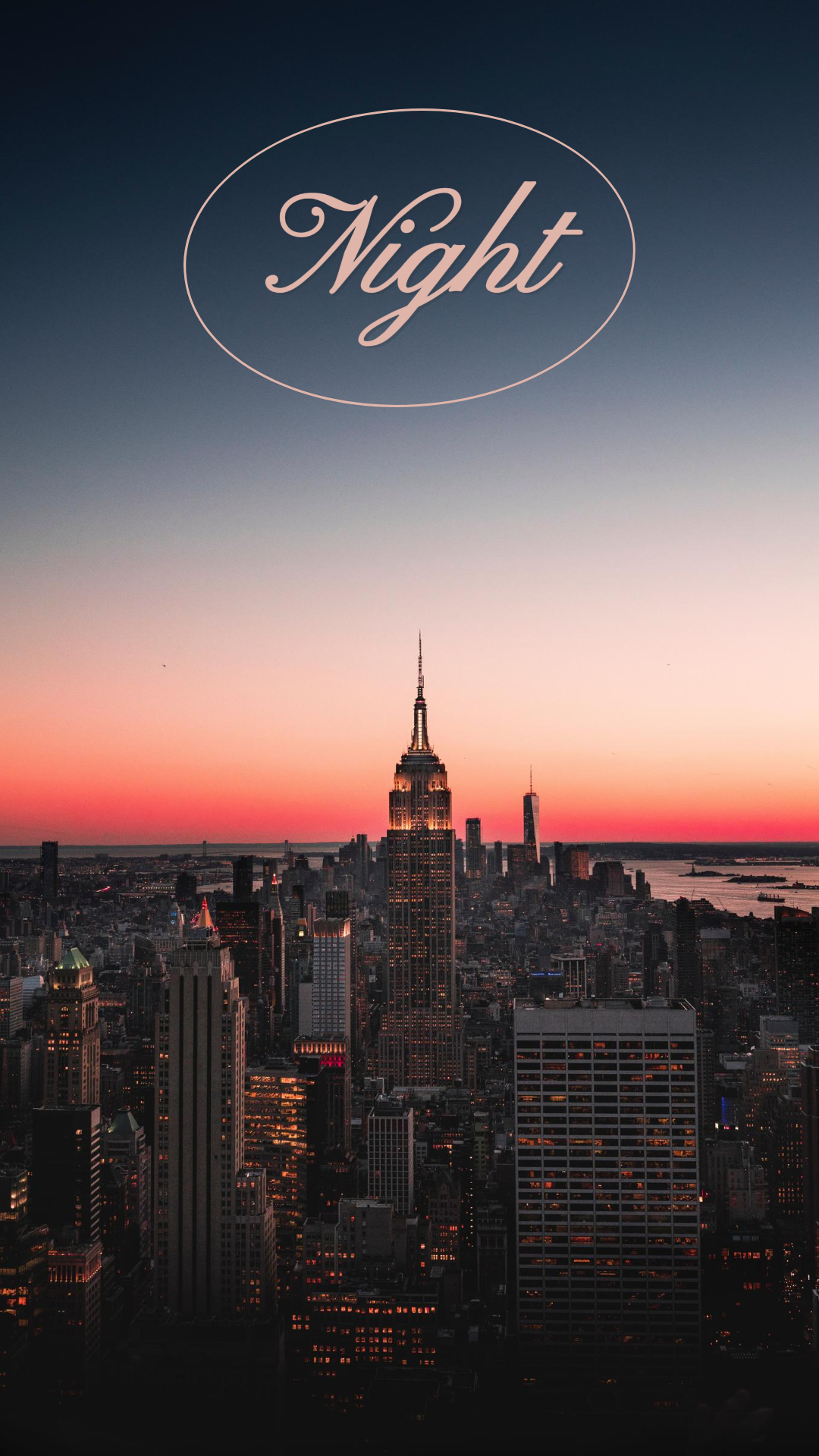 Papier peint Poster créatif Le ciel nocturne dans la ville