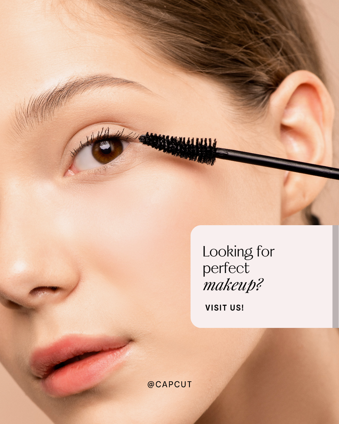 Schönheitspflege - Social Media Anzeige - Makeup Anzeige