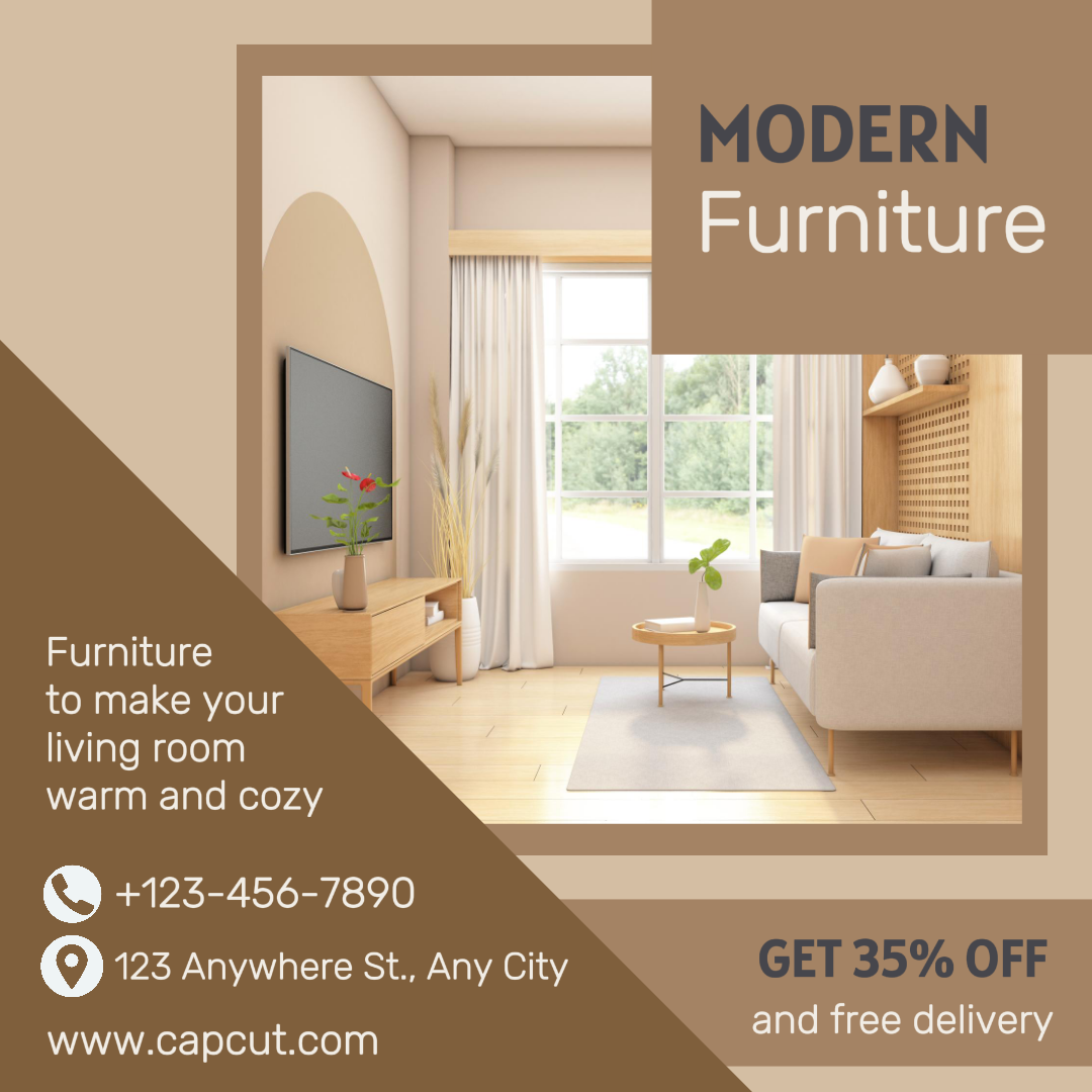 Pôster de Marketing Doméstico Casa Moderna Venda Instagram Post Minimalista