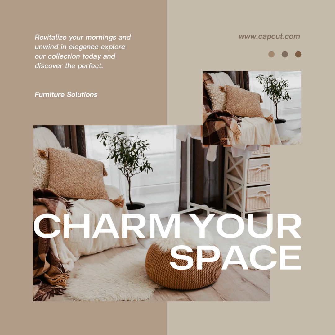 Muebles Sala de estar acogedora Publicación de Instagram