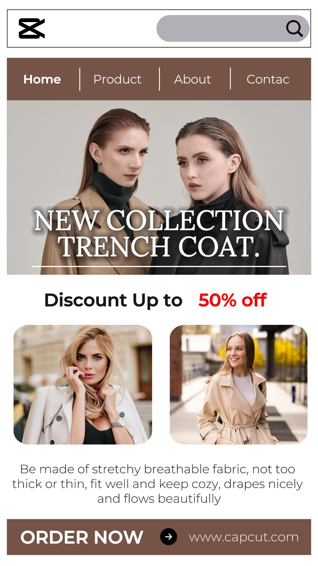 História do Instagram de Promoção de Moda