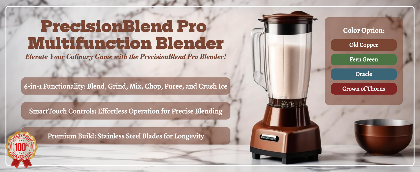 C-Commerce Household PrecisionBlend Pro Multifunction Blender Detail Halaman