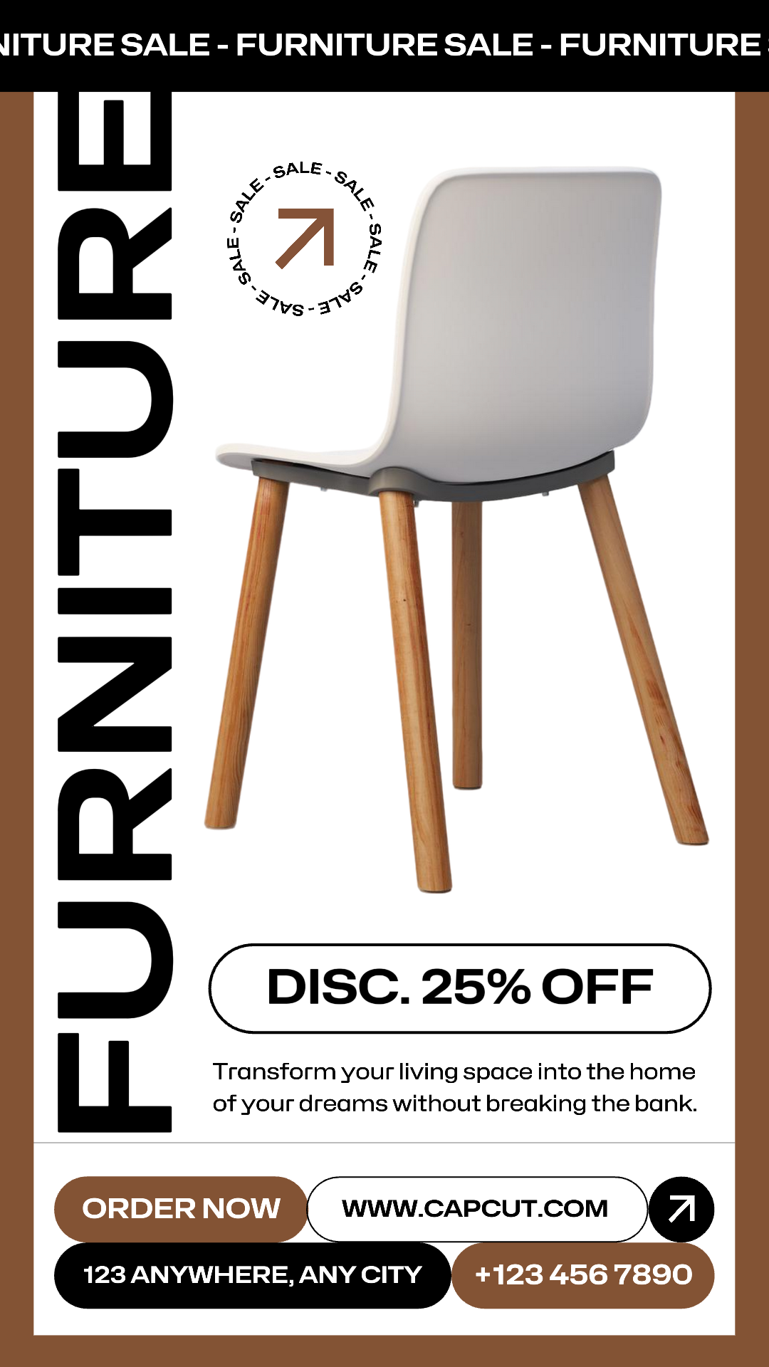 Household Marketing Poster Furniture Sale Promotion Instagram Story