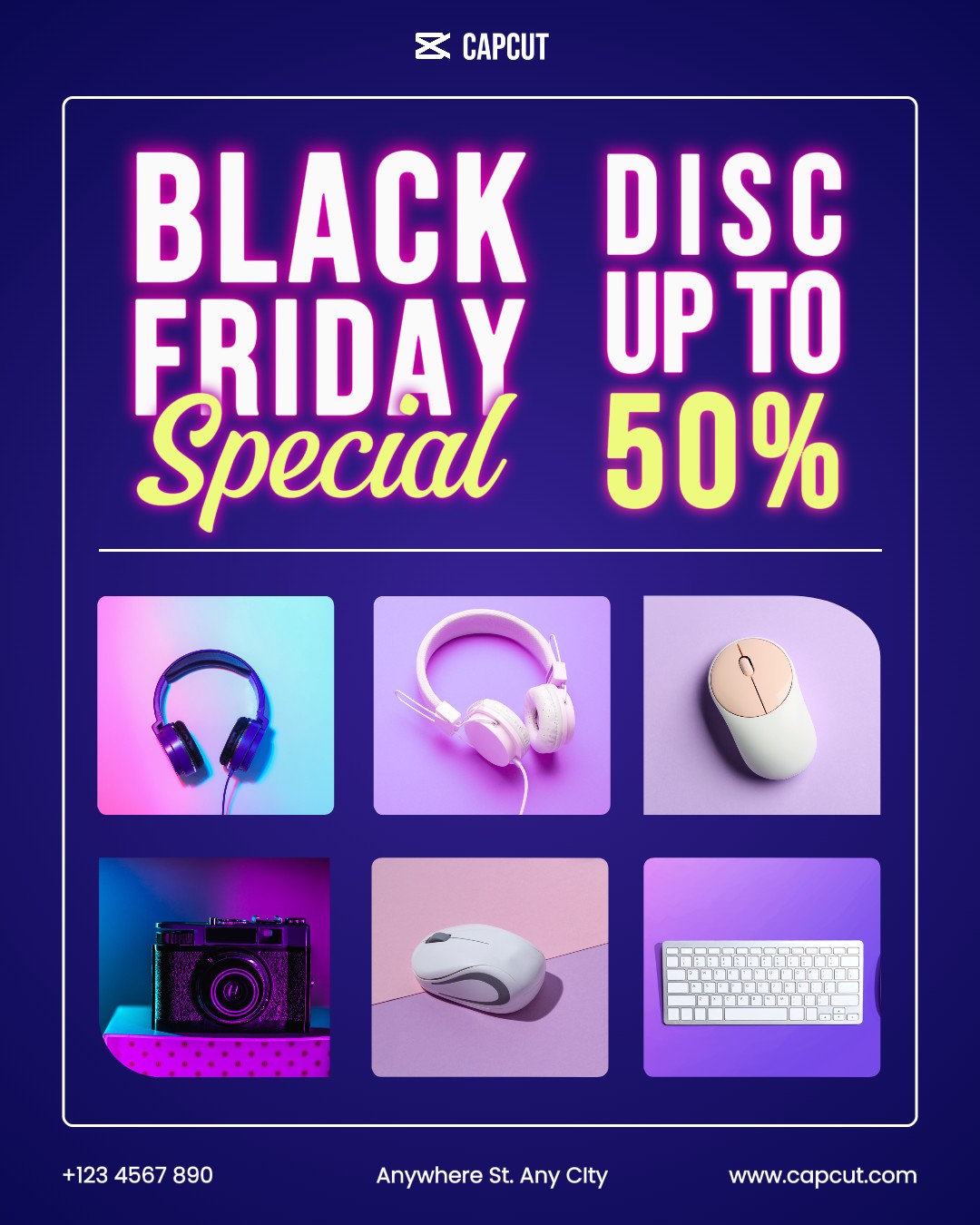 Promoción de descuento especial del Black Friday