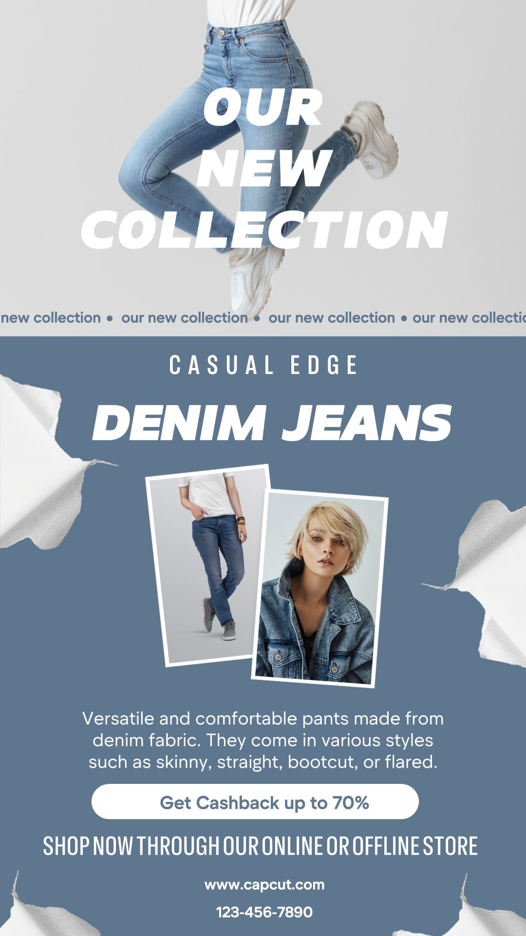 Histoire Instagram de la nouvelle collection de mode 